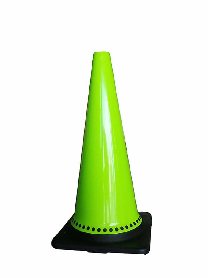 Road Safety Equipments Traffic Cone ;Moveable Post & Retractable Cone Bar 28" Lime Green Traffic Cones(HM-70023C-PB)
