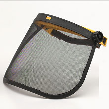 Face Shield with liftable Nylon mesh